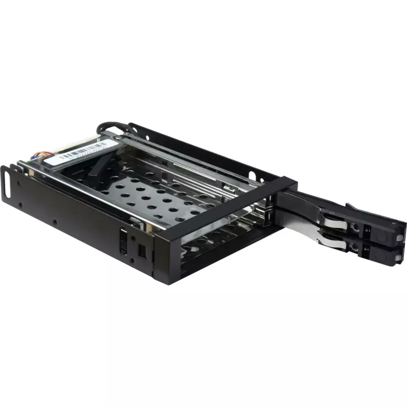 Inter-Tech ST-2523 Czarna obudowa na dyski Metal Plastik 9,7 mm