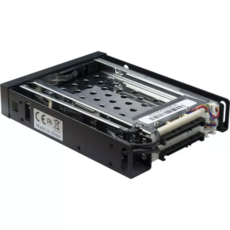Inter-Tech ST-2523 Czarna obudowa na dyski Metal Plastik 9,7 mm