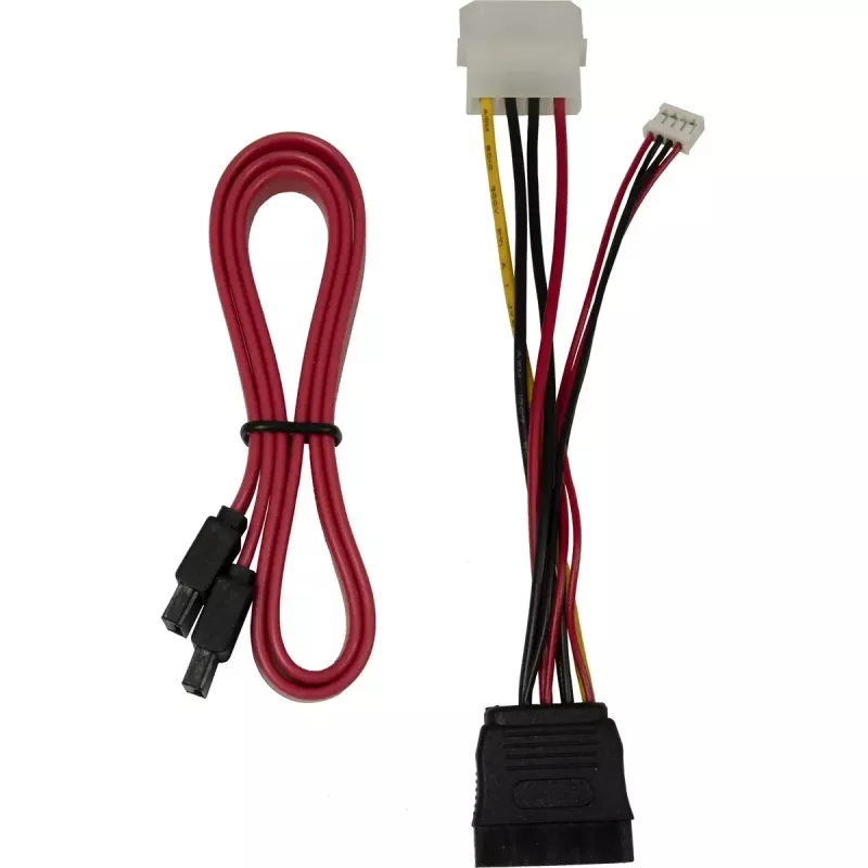 Inter-Tech ST-2523 Czarna obudowa na dyski Metal Plastik 9,7 mm