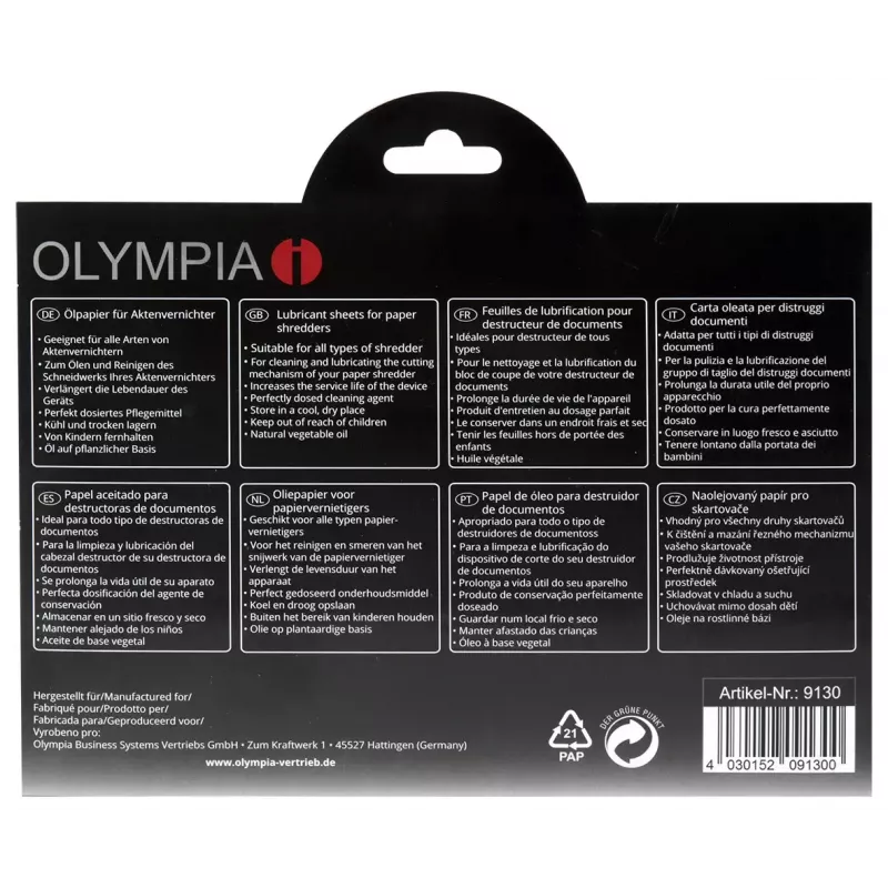 Olej smarujący Olympia 9130