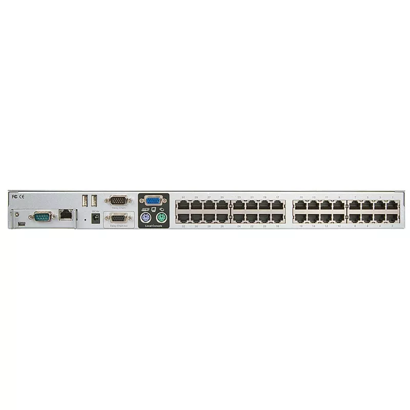Przełącznik KVM Lindy Cat-32 Combo, 32 porty, 1920 x 1200 pikseli, srebrny