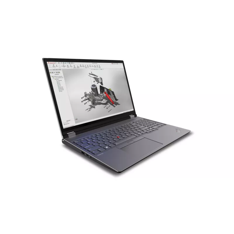 Lenovo ThinkPad P16 Gen 2 Intel® Core™ i7 i7-14700HX Stacja robocza mobilna 40,6 cm (16 cali) WQXGA 32 GB DDR5-SDRAM 1 TB SSD NVIDIA RTX 2000 Ada Wi-Fi 6E (802.11ax) Windows 11 Pro Nordic szary, Czarny