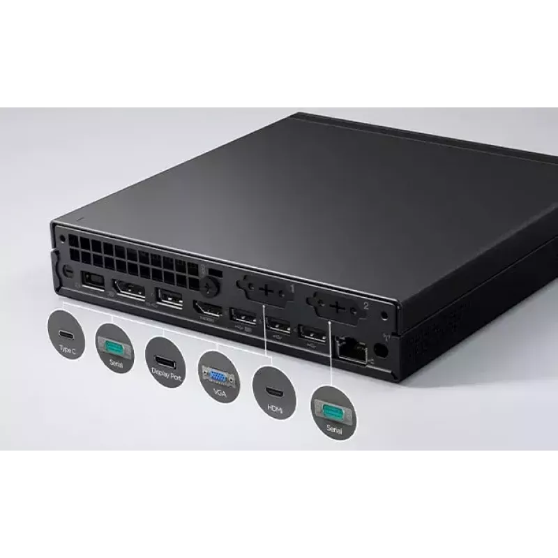 Lenovo ThinkCentre M75q AMD Ryzen™ 7 PRO 8700GE 32 GB DDR5-SDRAM 1 TB SSD Windows 11 Pro Mini PC Czarny