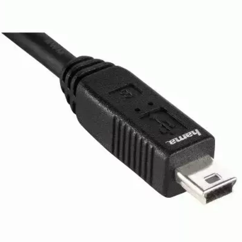 Kabel połączeniowy Hama USB 2.0, 1,8 m, kabel USB, USB A – Mini-USB B, czarny