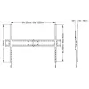 Uchwyt ścienny Multibrackets M Universal Tilt SD MAX do ekranów 63–110 cali, VESA 200x300–1200x900, maks. obciążenie 125 kg
