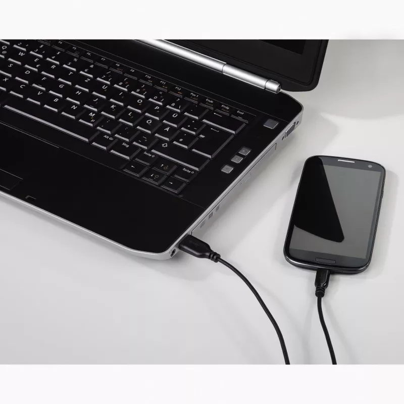 Hama 0.75 m, kabel USB 2.0-A / USB 2.0 Micro-B, kabel USB A Micro-USB B, czarny