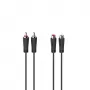 Hama 00205095 kabel audio 5 m 2 x RCA czarny
