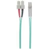 Intellinet światłowodowy kabel krosowy, OM3, LC/SC, 3m, Aqua, Duplex, Wielomodowy, 50/125 µm, LSZH, Włókno, Dożywotnia gwarancja