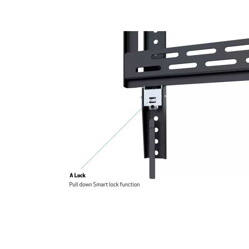 Uchwyt ścienny MULTIBRACKETS M Universal HD Portrait do ekranów 60–100 cali, VESA 200x200–400x600, obciążenie 100 kg, czarny