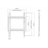 Uchwyt ścienny MULTIBRACKETS M Universal HD Portrait do ekranów 60–100 cali, VESA 200x200–400x600, obciążenie 100 kg, czarny