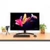 Manhattan cienki Wired USB Mini klawiatura, 12 klawiszy multimedialnych/funkcyjnych, wbudowany kabel USB-A o długości 1,5 m, kompaktowy, niskoprofilowy format, do komputera stacjonarnego i laptopa, czarny