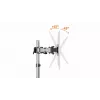 Uchwyt do monitora Durable 509523 27 cali ścienny srebrny zacisk 8 kg