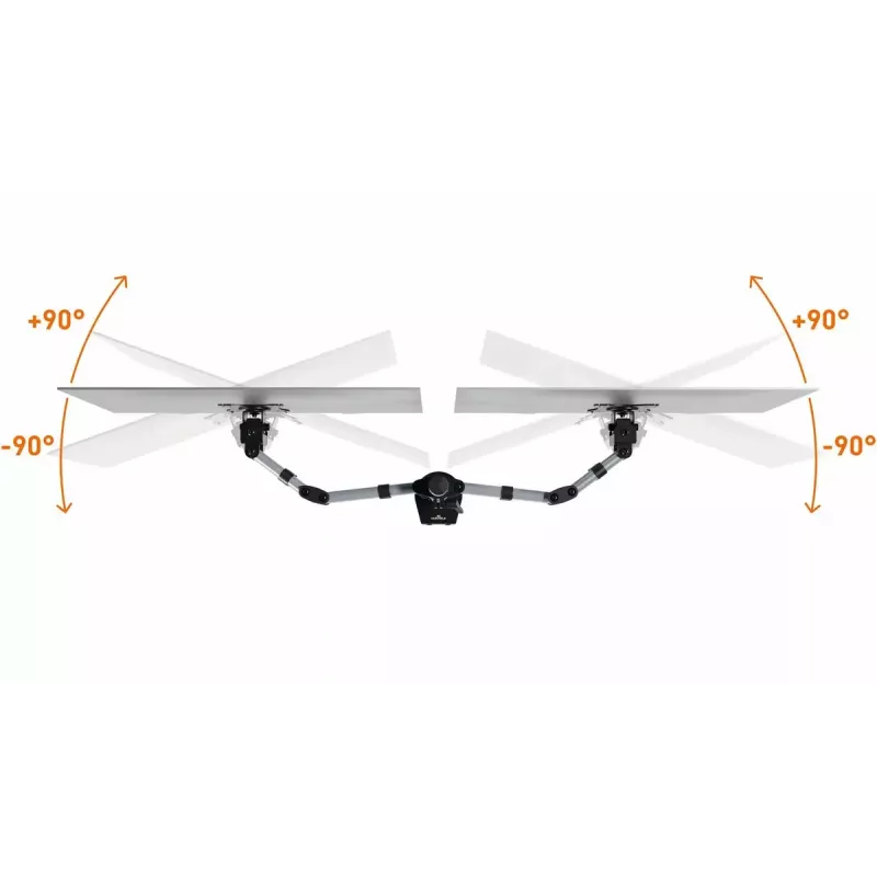 Uchwyt do monitora Durable 509523 27 cali ścienny srebrny zacisk 8 kg