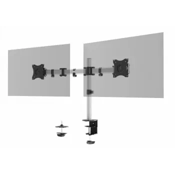 Uchwyt do monitora Durable 509523 27 cali ścienny srebrny zacisk 8 kg