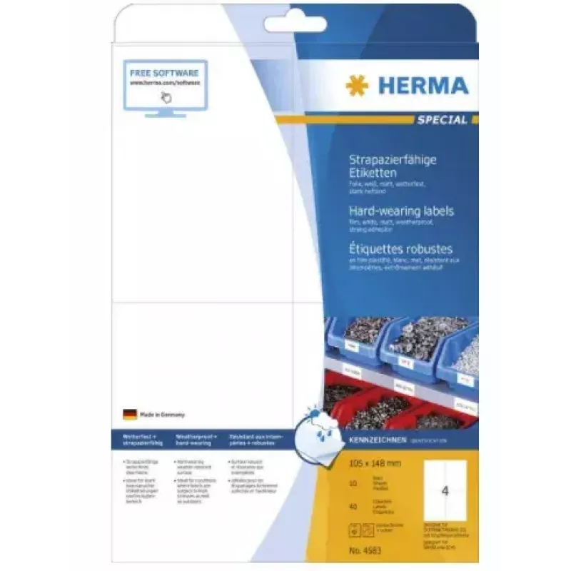 Samoprzylepne etykiety do drukarek HERMA 4583