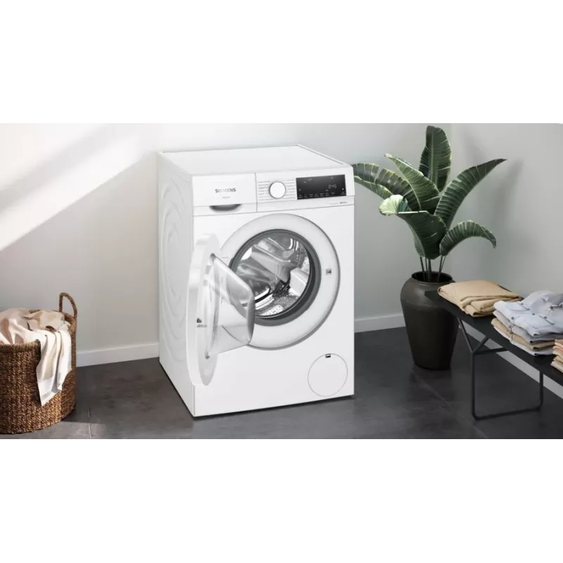 Siemens iQ300 WN34A141 pralko-suszarka Wolnostojąca Ładowanie od przodu Biały