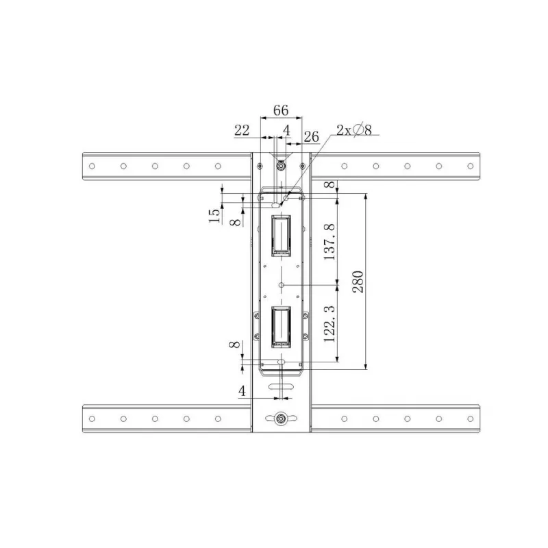 Uchwyt montażowy Multibrackets M VESA Flexarm Thin Czarny