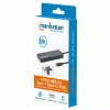 Manhattan USB-C Dock/Hub, Porty (x7): USB-A (x7), 5 Gb/s (USB 3.2 Gen1 czyli USB 3.0), Zewnętrzne zasilanie niepotrzebne, Uniwersalny dla wszystkich urządzeń, Kabel 15 cm, SuperSpeed USB, Czarny, Trzyletnia gwarancja