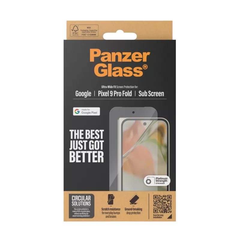 PanzerGlass ® folia ochronna Google Pixel 9 Pro Fold | Ultra-Wide Fit