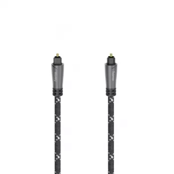 Hama 00205140 kabel audio 3 m TOSLINK Czarny Szary Męski do Męskiego Pozłacany
