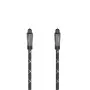 Hama 00205140 kabel audio 3 m TOSLINK Czarny Szary Męski do Męskiego Pozłacany