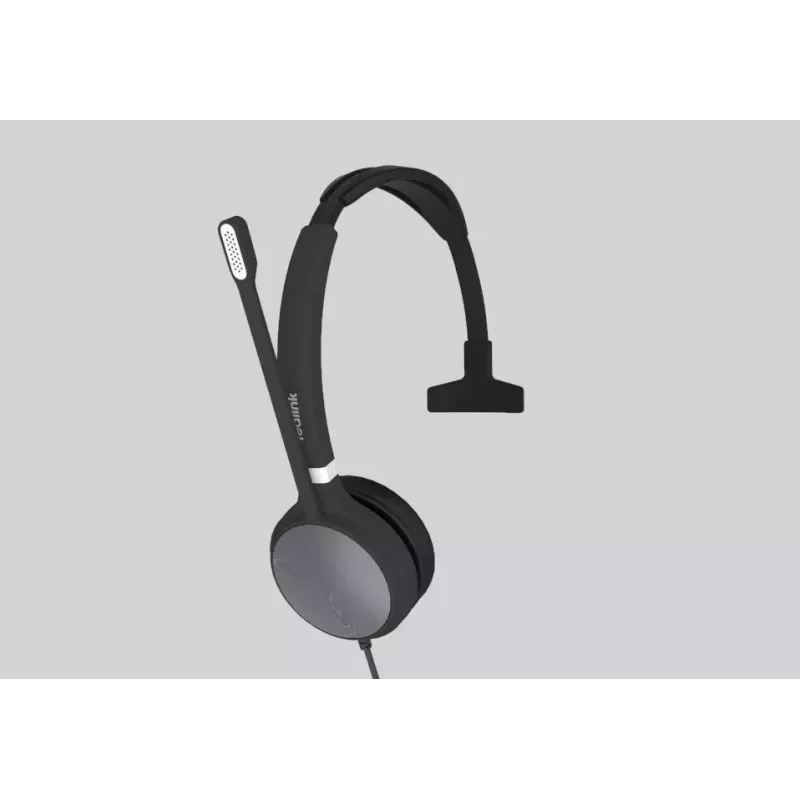 Yealink UH36 Mono Zestaw słuchawkowy Przewodowy Pałąk na głowę Biuro/Call center USB Typ-A Czarny, Srebrny