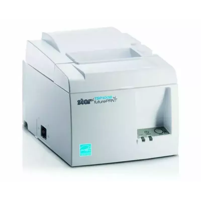 Drukarka paragonowa termiczna Star Micronics TSP143IIIBI2 203 dpi, wbudowany nożyk, biała