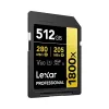 Flash Memory Lexar 512 GB UHS-II SDXC Professional 1800x