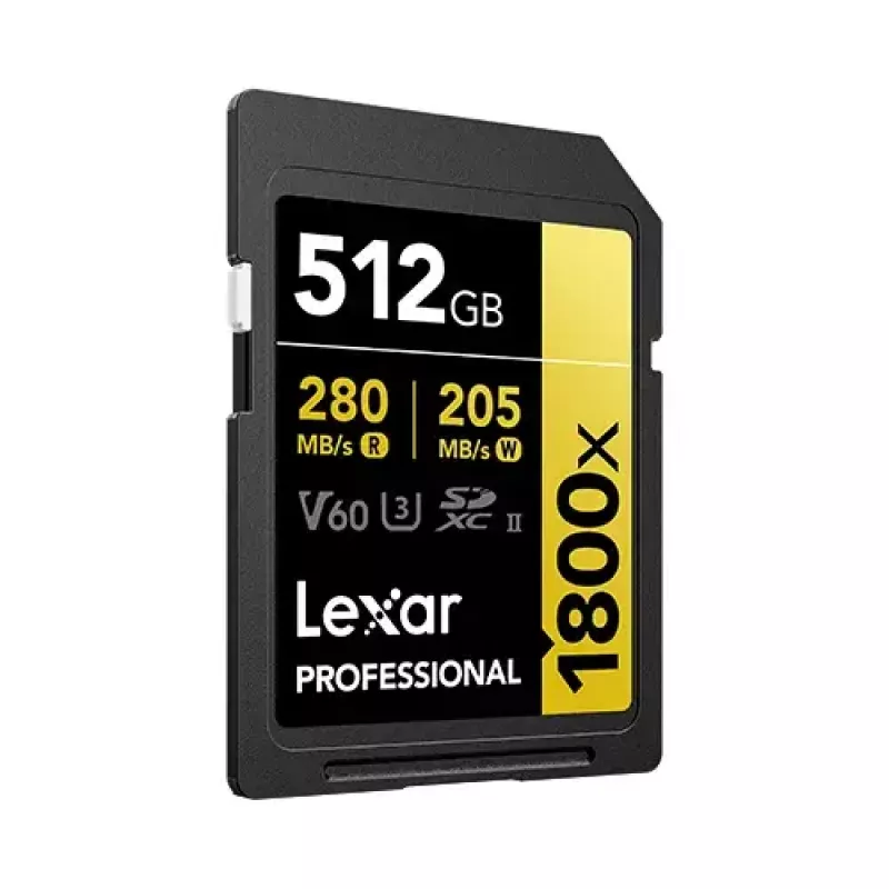 Flash Memory Lexar 512 GB UHS-II SDXC Professional 1800x