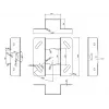 Multibrackets M Universal Projector Ceiling mount 600-1000 z precyzyjną regulacją