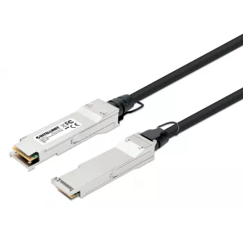 Intellinet 2m 40G QSFP+ pasywny kabel miedziany bezpośredniego podłączenia Twinax 30AWG, kompatybilny z MSA QSFP-H40G-CU2M