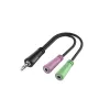 Hama 00200352 kabel audio 0,15 m 3,5 mm 2 x 3,5 mm czarny