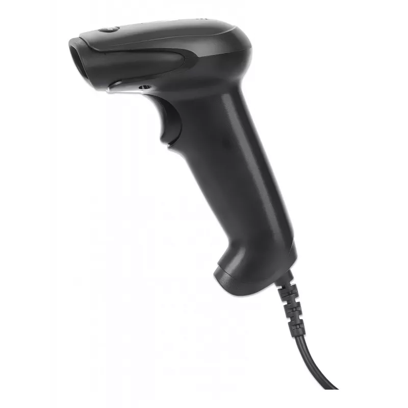 Manhattan Kontaktowy, reczny skaner kodów kreskowych CCD, USB, szerokość skanowania 60 mm, kabel 152 cm, maks. oświetlenie otoczenia 5 000 luksów (światło słoneczne), czarny, trzyletnia gwarancja