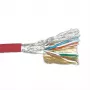 Kabel krosowy ACT CAT6 S/FTP PVC linka czerwony 305 m
