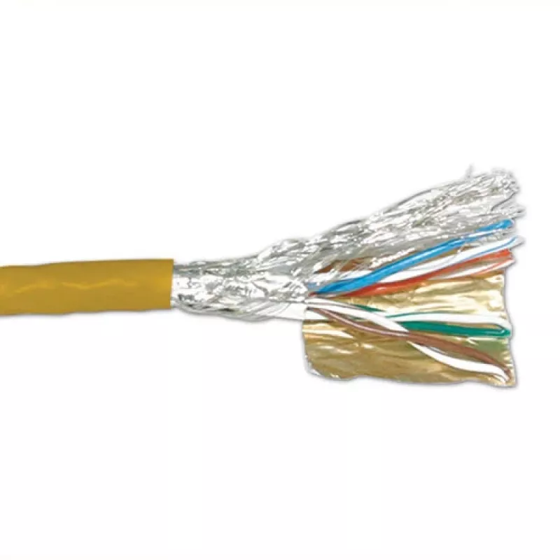 Patch kabel ACT CAT6 S/FTP PVC Stranded żółty 305 m