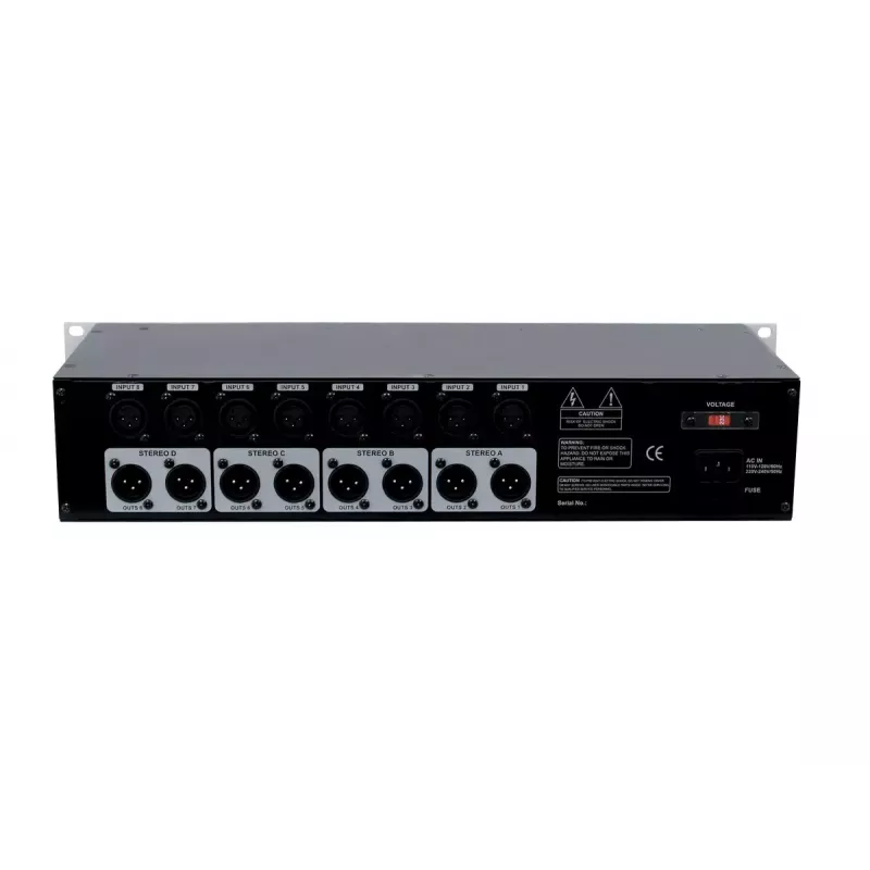 Mikser Omnitronic MZD-88 8 kanałów 20 - 20000 Hz Srebrny