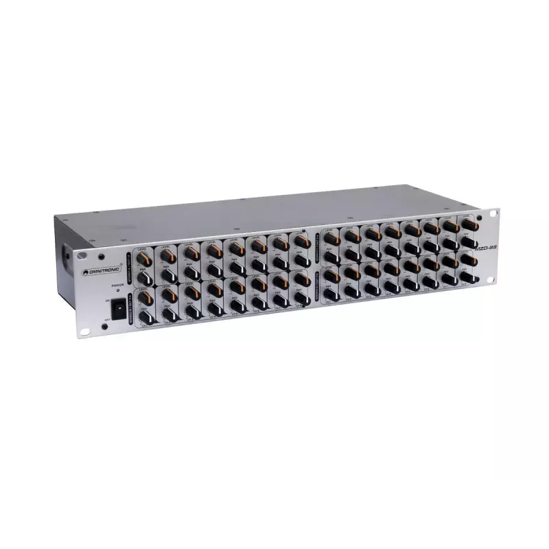 Mikser Omnitronic MZD-88 8 kanałów 20 - 20000 Hz Srebrny