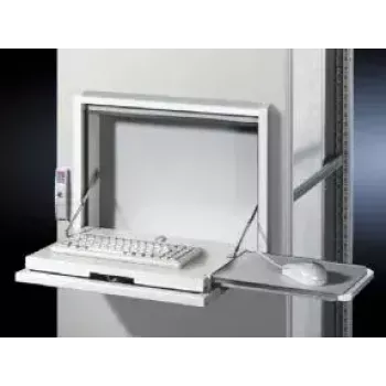 Obudowa naścienna Rittal SZ 2379.600 — szafa rack 8U, biała, aluminium/stal, 482,6×126×355 mm