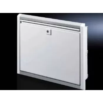 Obudowa naścienna Rittal SZ 2379.600 — szafa rack 8U, biała, aluminium/stal, 482,6×126×355 mm