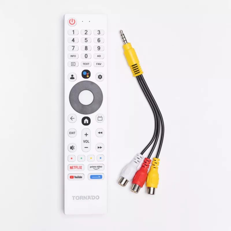 TORNADO 65UA3400X | 65” Bezramkowy telewizor Google TV 4K UHD z HDR10 i HLG