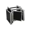 Flight case Roadinger 3010999M ze sklejki, czarny, srebrny, 25 kg
