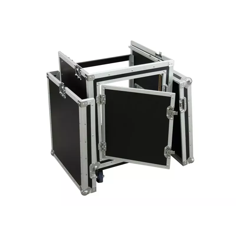 Flight case Roadinger 3010999M ze sklejki, czarny, srebrny, 25 kg