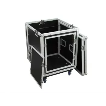 Flight case Roadinger 3010999M ze sklejki, czarny, srebrny, 25 kg