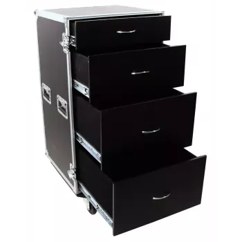 Flight case Roadinger 30126432 Plywood Czarny Srebrny 64,5 kg
