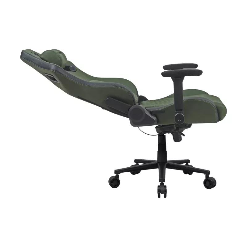Uniwersalny fotel gamingowy Cougar DEFENSOR S ARMY zielony F — tapicerowane siedzisko, maks. 150 kg, szer. 760 × gł. 690 mm, wys. 129,5–137 cm