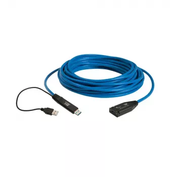 Kabel USB Icron 00-00351 USB 3.2 Gen 1 15m USB A Czarny Niebieski