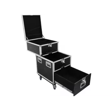Flight case Roadinger 30126430 Sklejka 38 kg Czarny Srebrny