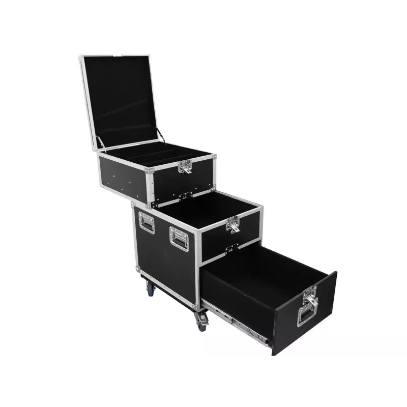 Flight case Roadinger 30126430 Sklejka 38 kg Czarny Srebrny