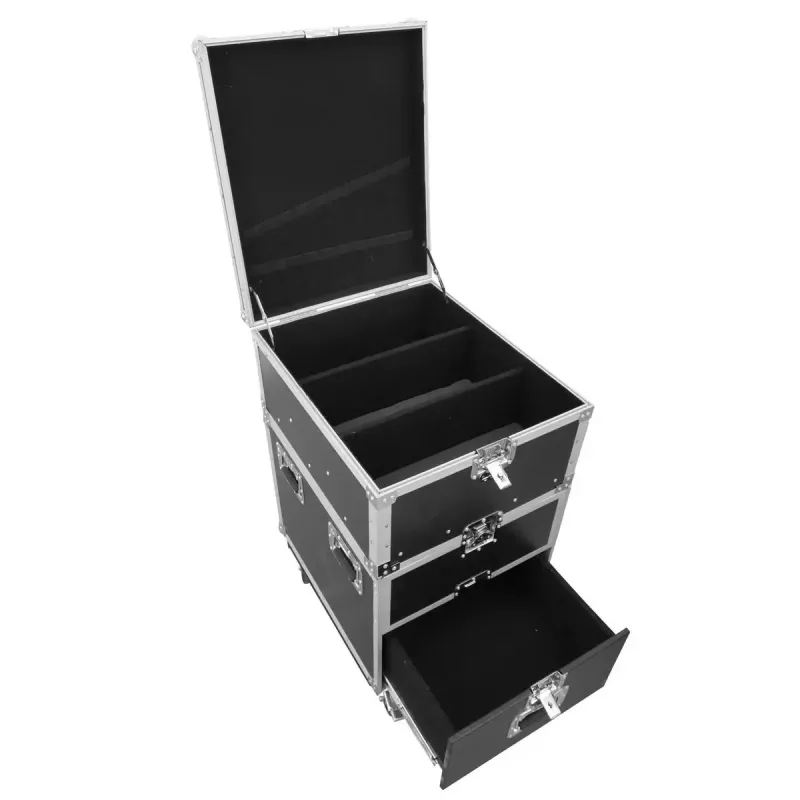 Flight case Roadinger 30126430 Sklejka 38 kg Czarny Srebrny