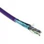Kabel instalacyjny stały ACT kat. 6A F/UTP, LSZH, euroklasa CPR ECA, 24AWG, fioletowy 500 metrów